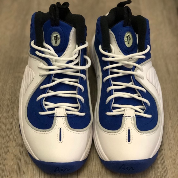 🛑SOLD🛑NIKE AIR PENNY 2 RETRO WHITE COLLEGE BLUE 4.5Y GS - Picture 2 of 8